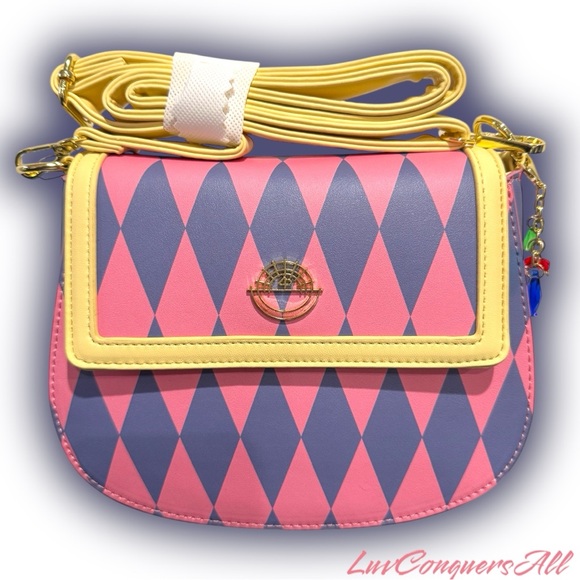 Studio Ghibli Howl's Moving Castle Argyle Crossbody Bag - Picture 1 of 10